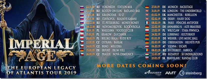 Imperial Age Tour Dates